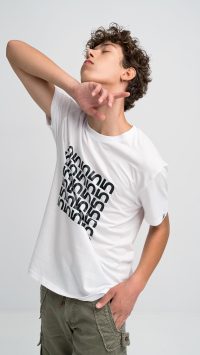 T-Shirt με τύπωμα logo NATUZ 100% Οργανικό Βαμβάκι